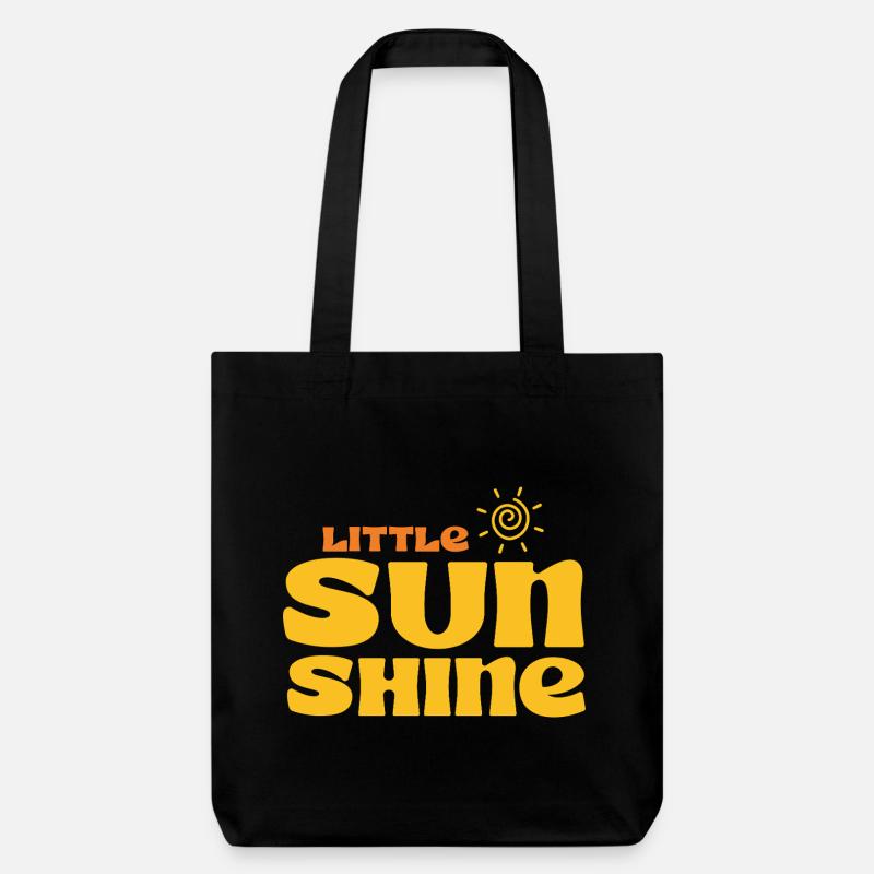 LITTLE SUNSHINE - Stanley/Stella recycelter Heavyweight Stoffbeutel - Schwarz