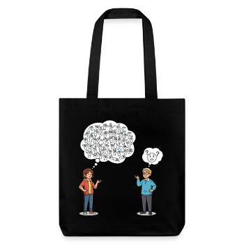 Sign language: misunderstandings included! - Stanley/Stella Heavyweight Recycled Tote Bag - black - Front