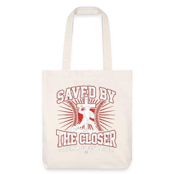 Sauvés par le Closer Christian Baseball Jesus - Tote bag épais recyclé Stanley/Stella - blanc cassé - Devant