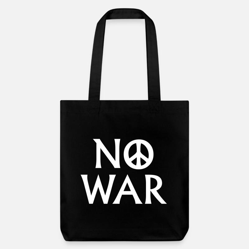 Pas de guerre - Tote bag épais recyclé Stanley/Stella - noir