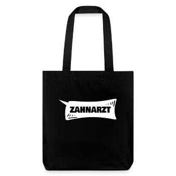 Speech bubble dentist - Stanley/Stella Heavyweight Recycled Tote Bag - black - Front