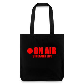 On Air Live Streamer Twitch YouTube Stream - Stanley/Stella Heavyweight Recycled Tote Bag - black - Front