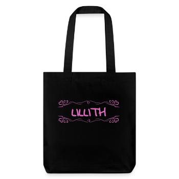 Lillith comme nom - Tote bag épais recyclé Stanley/Stella - noir - Devant