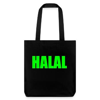 Halal - Stanley/Stella recycelter Heavyweight Stoffbeutel - Schwarz - Vorne