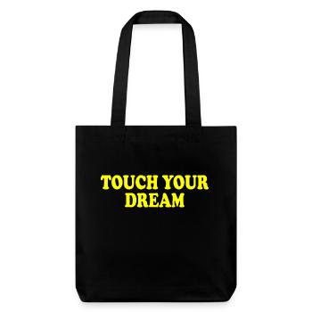 touch your dream - Tote bag épais recyclé Stanley/Stella - noir - Devant