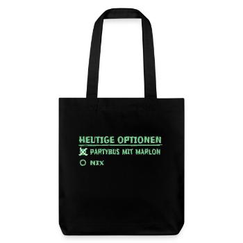 First name marlon - Stanley/Stella Heavyweight Recycled Tote Bag - black - Front