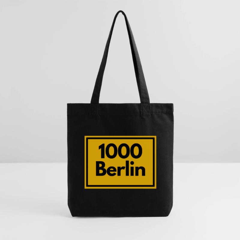 OLD POSTCODE POSTCODE RETRO 1000 BERLIN CAPITAL Stanley/Stella Heavyweight Recycled Tote Bag