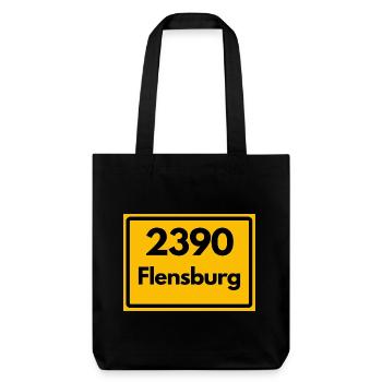 ANCIEN CODE POSTAL RETRO 2390 FLENSBURG – FJORD - Tote bag épais recyclé Stanley/Stella - noir - Devant