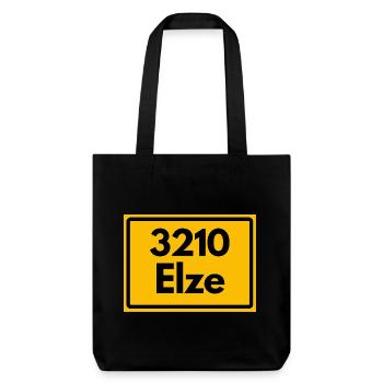 ALTE POSTLEITZAHL PLZ RETRO 3210 ELZE LEINEKLOSTER - Stanley/Stella recycelter Heavyweight Stoffbeutel - Schwarz - Vorne