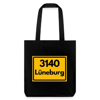 ANCIEN CODE POSTAL RETRO 3140 LÜNEBURG – SALZ - Tote bag épais recyclé Stanley/Stella - noir - Devant