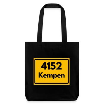 ALTE POSTLEITZAHL 4152 PLZ 47906 KEMPEN NORDRHEIN  - Stanley/Stella recycelter Heavyweight Stoffbeutel - Schwarz - Vorne