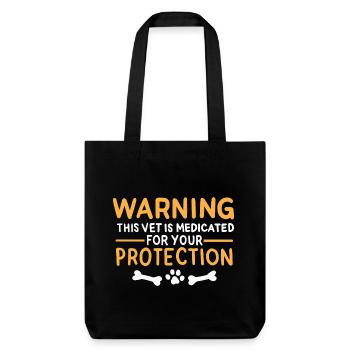 Vet Joke - Stanley/Stella Heavyweight Recycled Tote Bag - black - Front