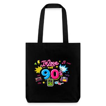 années quatre-vingt-dix - Tote bag épais recyclé Stanley/Stella - noir - Devant