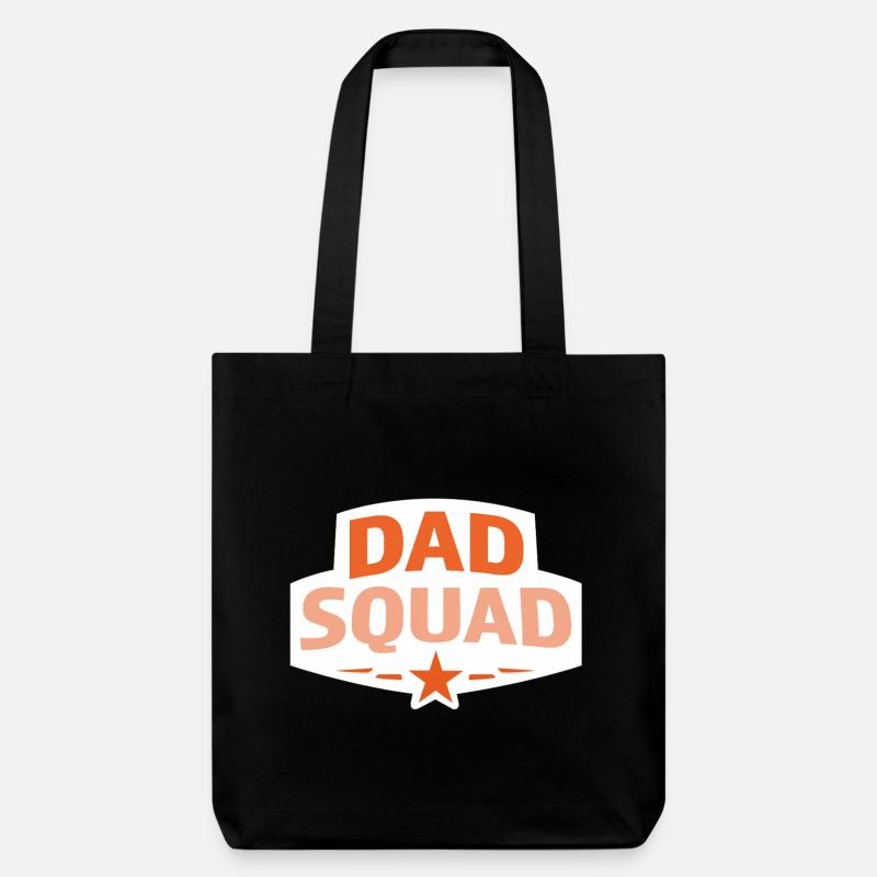 Dad squad  - Stanley/Stella Heavyweight Recycled Tote Bag - black