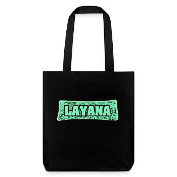 Layana as a birth name - Stanley/Stella Heavyweight Recycled Tote Bag - black - Front