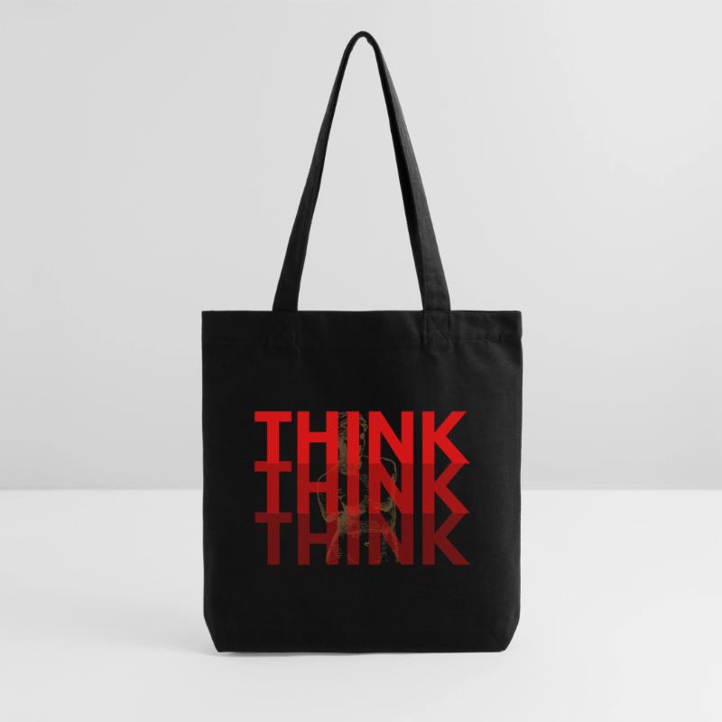 Typographie Superposée Red Think Tote bag épais recyclé Stanley/Stella
