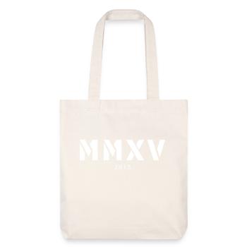 Roman numeral year of birth Made in 2015 - Stanley/Stella Heavyweight Recycled Tote Bag - natural white - Front