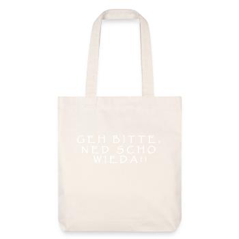 Allez-y, s’il vous plaît, ned scho wieda !! - Tote bag épais recyclé Stanley/Stella - blanc cassé - Devant