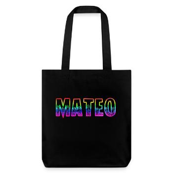 mateo rs arc-en-ciel - Tote bag épais recyclé Stanley/Stella - noir - Devant