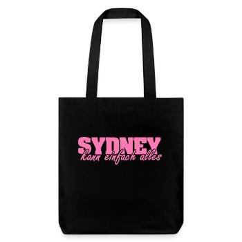 Sydney - Stanley/Stella recycelter Heavyweight Stoffbeutel - Schwarz - Vorne