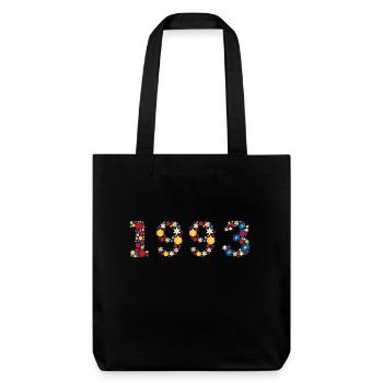 Fleurs 1993 - Tote bag épais recyclé Stanley/Stella - noir - Devant
