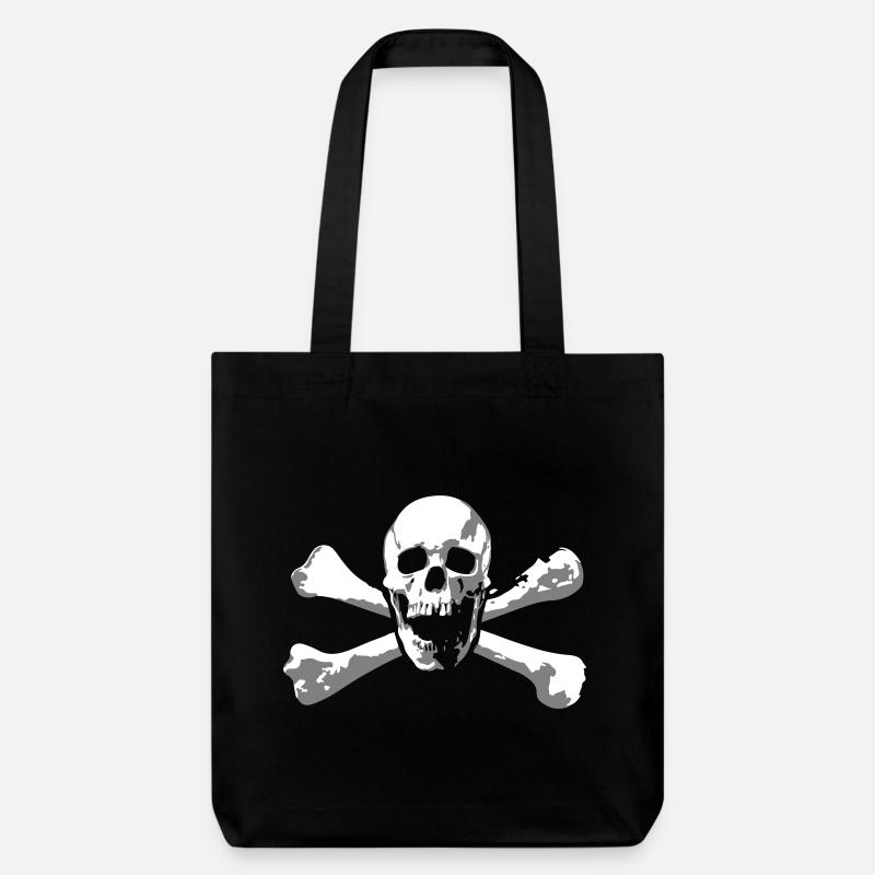 Skull & Bones - Stanley/Stella Heavyweight Recycled Tote Bag - black
