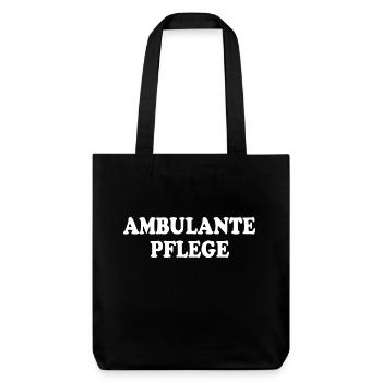 ambulante pflege - Stanley/Stella recycelter Heavyweight Stoffbeutel - Schwarz - Vorne