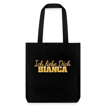 Bianca - Stanley/Stella recycelter Heavyweight Stoffbeutel - Schwarz - Vorne