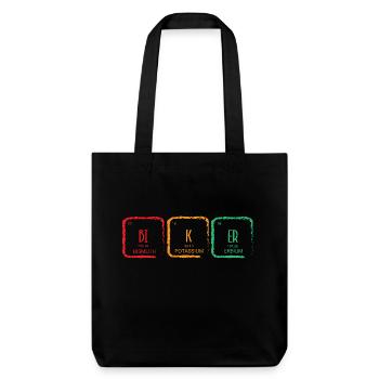 Tableau périodique - Tote bag épais recyclé Stanley/Stella - noir - Devant