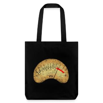 VU-mètre analogique - Tote bag épais recyclé Stanley/Stella - noir - Devant