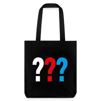 Die Drei ??? Logo - Stanley/Stella recycelter Heavyweight Stoffbeutel - Schwarz - Vorne