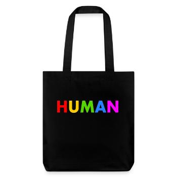 Human - Stanley/Stella Heavyweight Recycled Tote Bag - black - Front