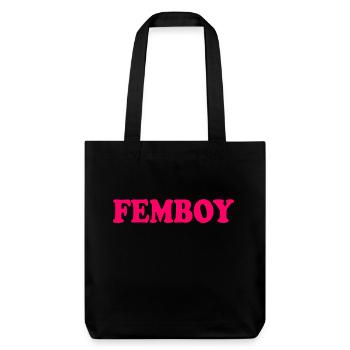 Femboy - Stanley/Stella recycelter Heavyweight Stoffbeutel - Schwarz - Vorne