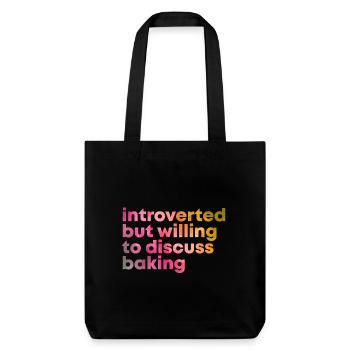 Baking - Stanley/Stella Heavyweight Recycled Tote Bag - black - Front