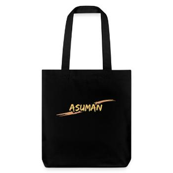 Geschenk für Asuman - Stanley/Stella recycelter Heavyweight Stoffbeutel - Schwarz - Vorne