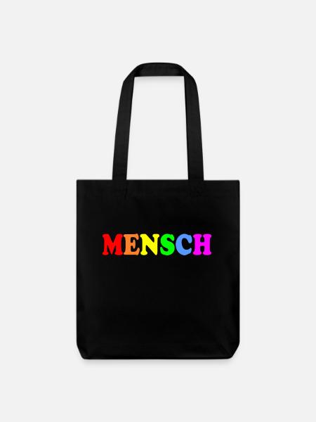 Mensch - Stanley/Stella recycelter Heavyweight Stoffbeutel - Schwarz