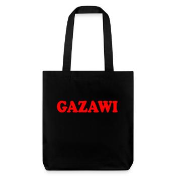 Gazawi gaza - Tote bag épais recyclé Stanley/Stella - noir - Devant