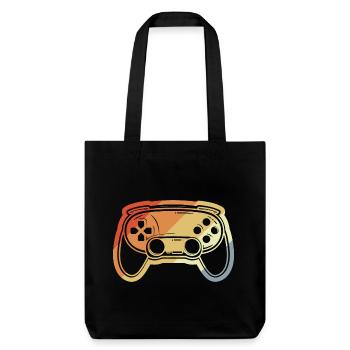 Dessin de manette de jeu vintage - Tote bag épais recyclé Stanley/Stella - noir - Devant