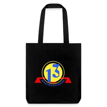 Logo 13 Bouches-du-Rhône - Stanley/Stella recycelter Heavyweight Stoffbeutel - Schwarz - Vorne
