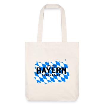 État libre de Bavière – Conception du drapeau en diamant - Tote bag épais recyclé Stanley/Stella - blanc cassé - Devant
