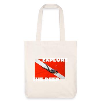 EXPLOREZ LES PROFONDEURS - Tote bag épais recyclé Stanley/Stella - blanc cassé - Devant