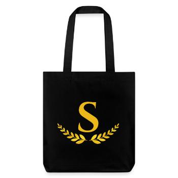 s - Stanley/Stella Heavyweight Recycled Tote Bag - black - Front