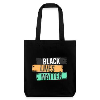 Black Lives Matter - Stanley/Stella recycelter Heavyweight Stoffbeutel - Schwarz - Vorne