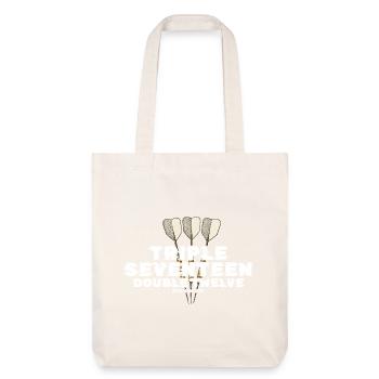 Vintage 1975 Darts Checkout - Stanley/Stella Heavyweight Recycled Tote Bag - natural white - Front