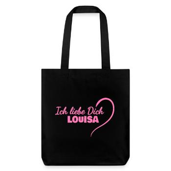 Heart Louisa - Tote bag épais recyclé Stanley/Stella - noir - Devant