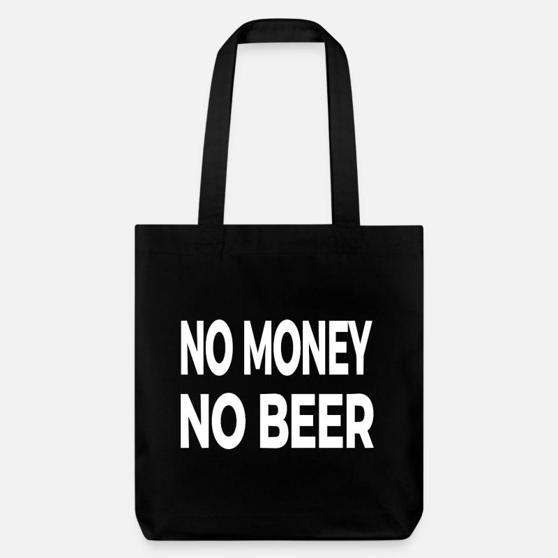 Bier - Stanley/Stella recycelter Heavyweight Stoffbeutel - Schwarz