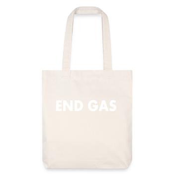 End gas - Stanley/Stella recycelter Heavyweight Stoffbeutel - Naturweiß - Vorne