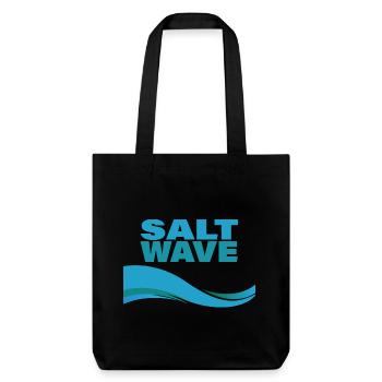 SALT WAVE - Stanley/Stella Heavyweight Recycled Tote Bag - black - Front