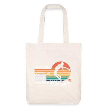 Fille aime hip hop rétro rap streetwear - Tote bag épais recyclé Stanley/Stella - blanc cassé - Devant