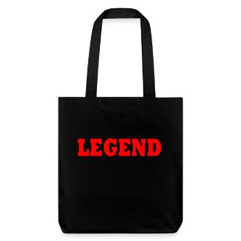 Legend - Stanley/Stella recycelter Heavyweight Stoffbeutel - Schwarz - Vorne